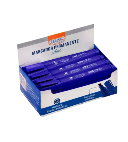 Marcador Permanente Atômico Azul 5mm