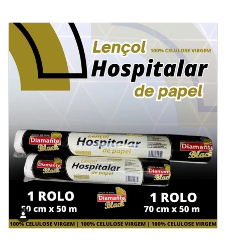 Lençol Hospitalar de Papel 70 cm X 50 m